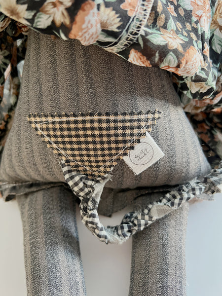 Wonder-Filled Bespoke Horse Doll // Peachy Floral