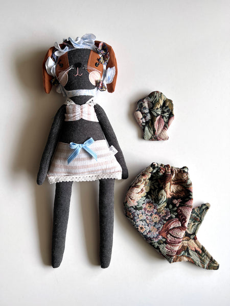 Bespoke Ocean Darling Puppy Art Doll Set // Blue Bayou