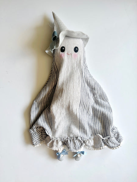 Wonder-Filled Attic Ghost// Dusty Indigo Stripe