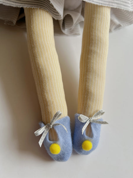 Wonder-Filled Garden Hare Bespoke Doll // Daffodil Stripe