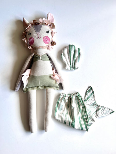 Bespoke Ocean Darling Mouse Art Doll Set // Ocean View