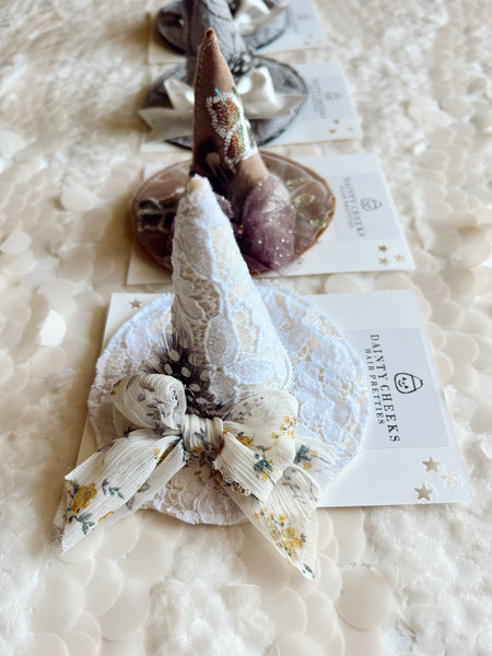 Couture Dainty Witch Hat Hair Clip