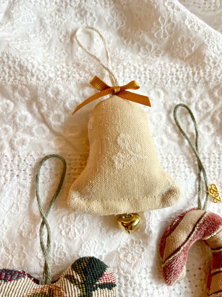 90's Nostalgic Holiday Set// Vintage Upholstery Ornament Set