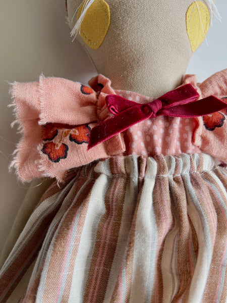 Wonder-Filled Garden Hare Bespoke Doll // Terracotta Bloom