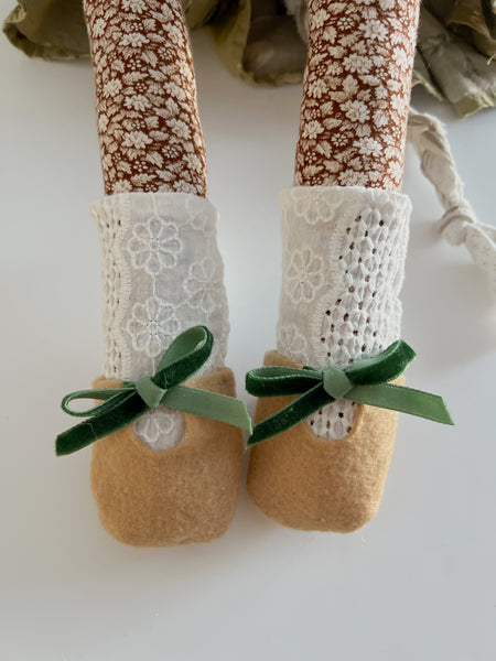 Wonder-Filled Bespoke Horse Doll // Vintage Sage Floral