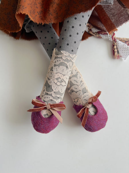 Wonder-Filled Bespoke Horse Doll // Lilac & Chocolate Floral