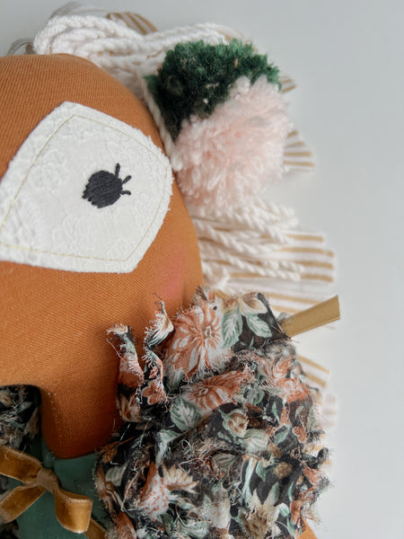 Wonder-Filled Bespoke Horse Doll // Garden Floral - DaintyCheeks
