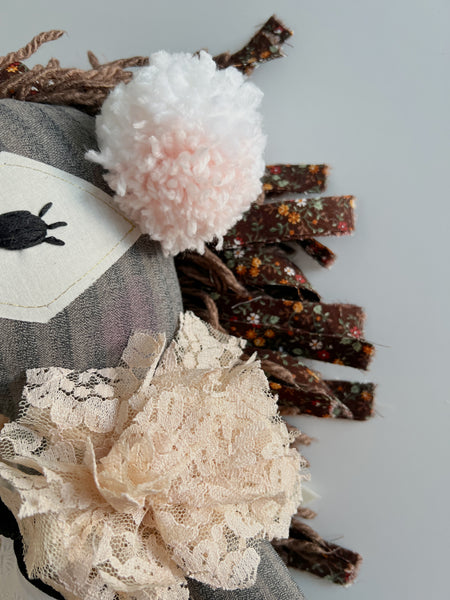 Wonder-Filled Bespoke Horse Doll // Peachy Floral