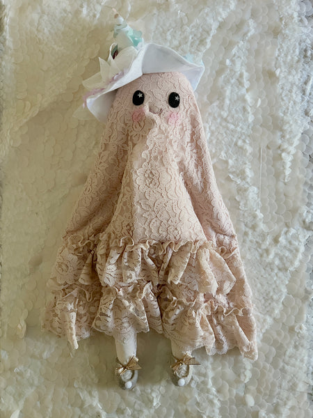Wonder-Filled Attic Ghost// Blush Vintage Lace