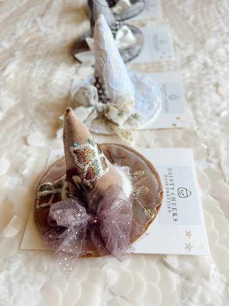 Couture Dainty Witch Hat Hair Clip