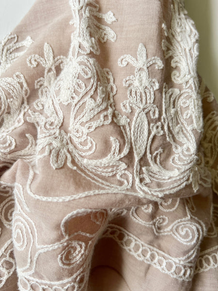 Wonder-Filled Attic Ghost// Dusty Taupe Embroidered