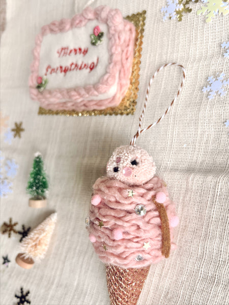 Snowbabe Cone Ornament