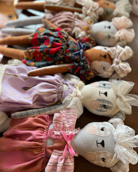 Wonder-Filled Bespoke Teddy Bear // Mustard Floral
