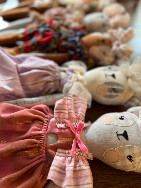 Wonder-Filled Bespoke Teddy Bear // Mustard Floral