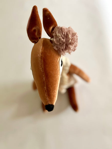 Velvet Baby Deer // Neutral Romper