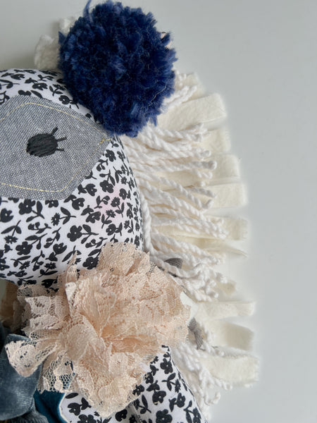 Wonder-Filled Bespoke Horse Doll // Chartreuse Mod Tulip