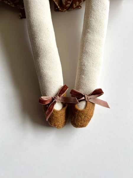 Wonder-Filled Bespoke Teddy Bear // Mustard Floral