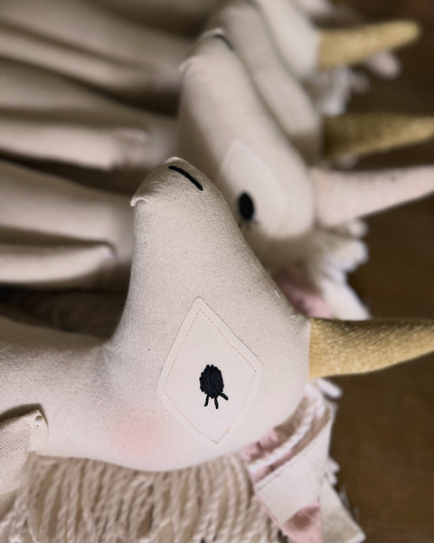 unicorn doll face detail