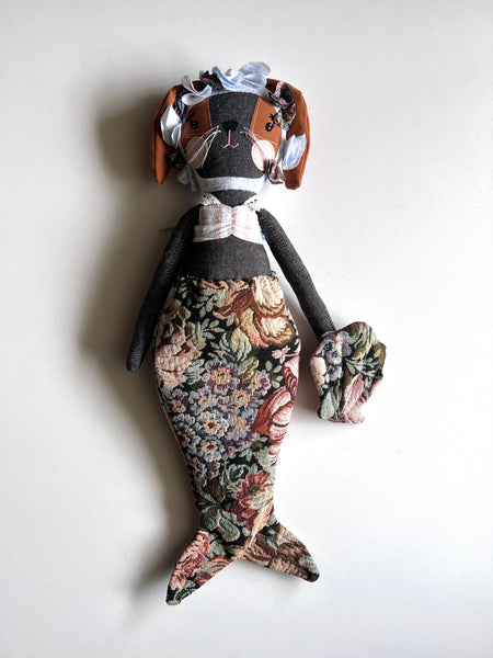 Bespoke Ocean Darling Puppy Art Doll Set // Blue Bayou