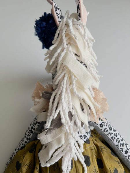 Wonder-Filled Bespoke Horse Doll // Chartreuse Mod Tulip