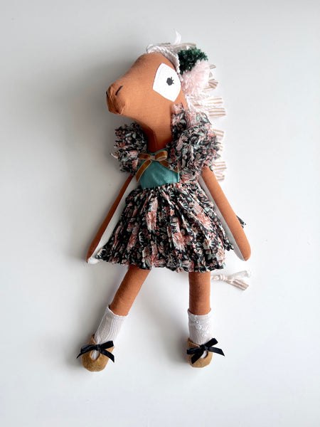 Wonder-Filled Bespoke Horse Doll // Garden Floral