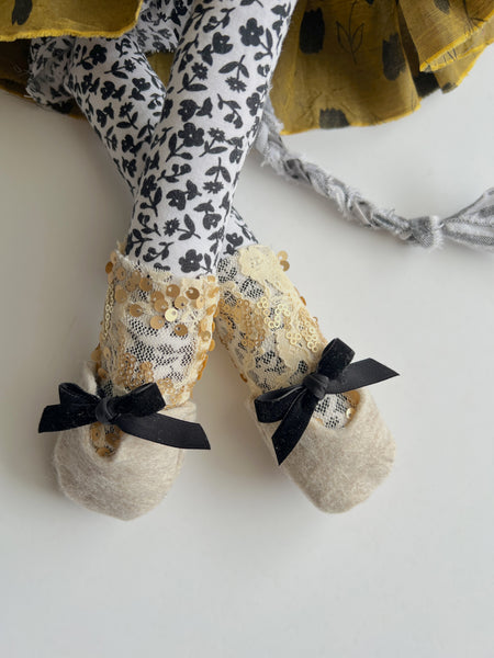 Wonder-Filled Bespoke Horse Doll // Chartreuse Mod Tulip