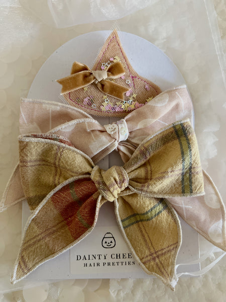 Autumn Hair Clip Set of 3