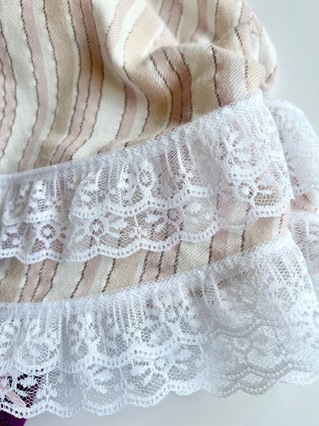 Wonder-Filled Attic Ghost// Blush Sparkle Stripe