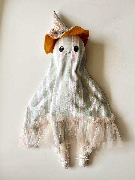 Wonder-Filled Attic Ghost// Blush & Mint Stripe