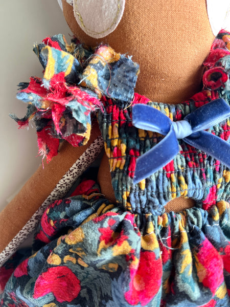 Wonder-Filled Bespoke Teddy Bear // Classic Floral
