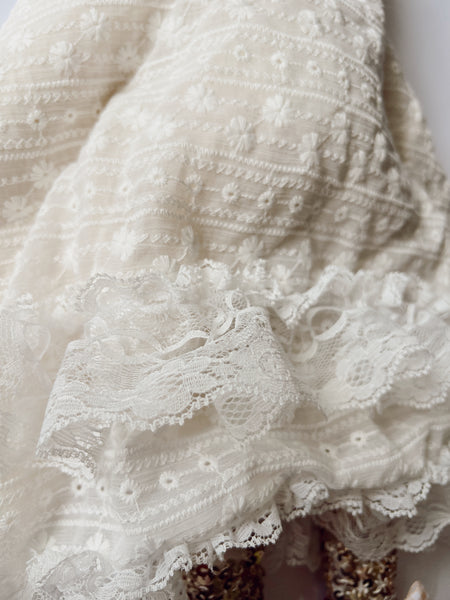 Wonder-Filled Attic Ghost// Vintage Lace Ruffle