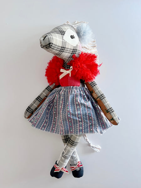 Wonder-Filled Bespoke Horse Doll // 90’s Heart Floral