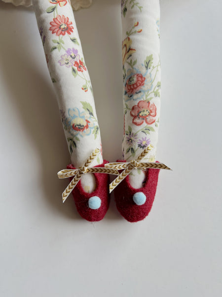 Wonder-Filled Garden Hare Bespoke Doll // Lilac Plaid