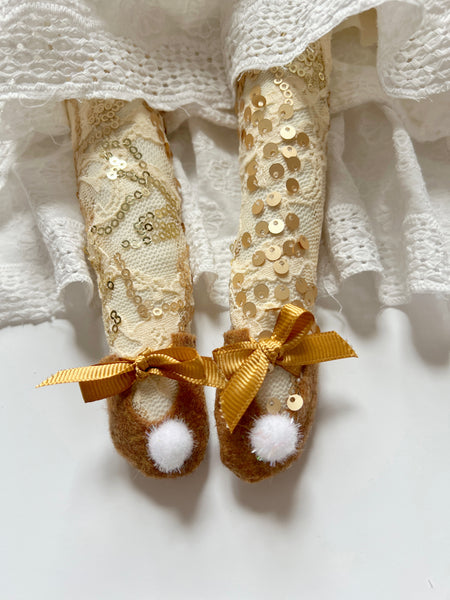 Spirit of the Holiday Bespoke Doll // Winter White Embroidered