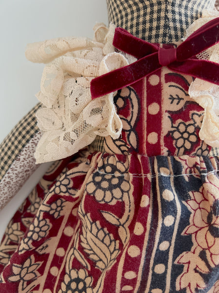 Wonder-Filled Bespoke Horse Doll // Berry Floral