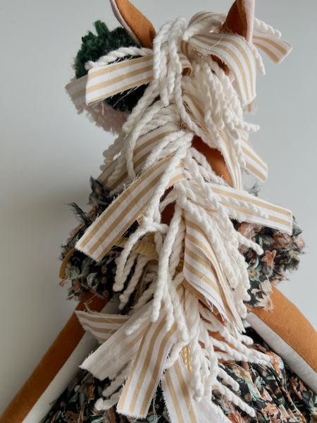 Wonder-Filled Bespoke Horse Doll // Garden Floral - DaintyCheeks