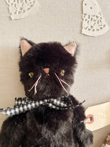 Halloween Furteenie Kitty & Dress-Up Set // Cinnamon Gingham