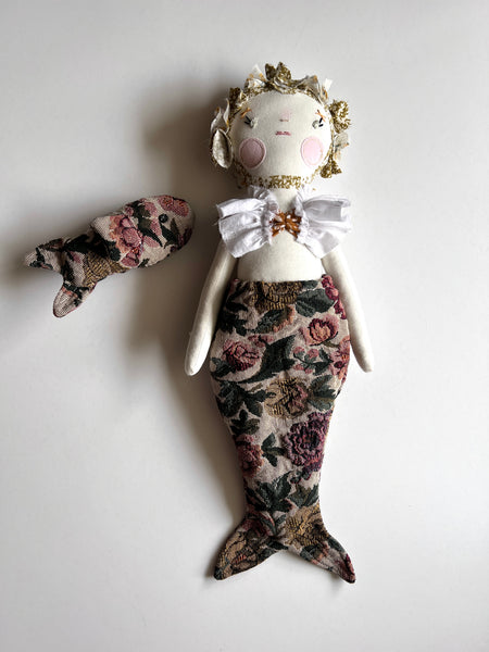 Bespoke Ocean Darling Art Doll Set // Pearl