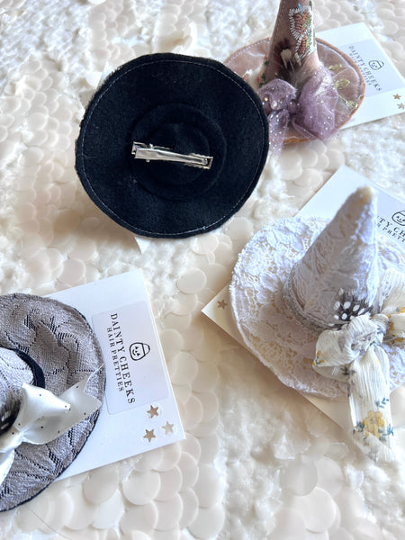 Couture Dainty Witch Hat Hair Clip