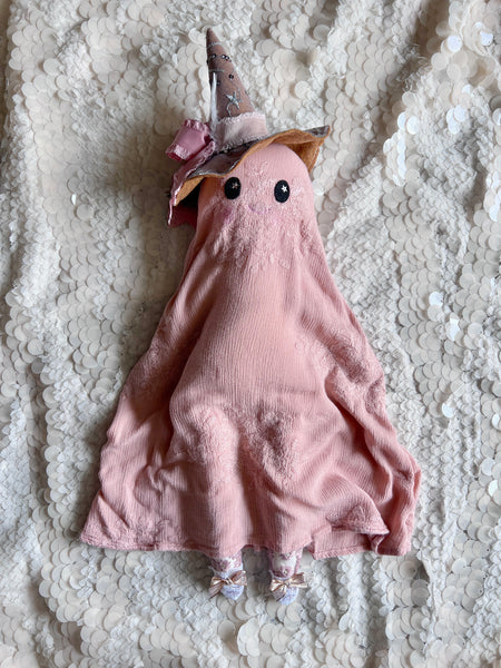 Wonder-Filled Attic Ghost// Blush Embroidered