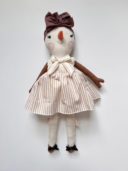 Wonder-Filled Snowbabe // Classic Black & Tan Stripe