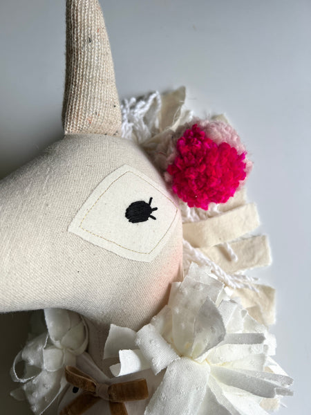 Wonder-Filled Bespoke Unicorn Doll // Polkadot