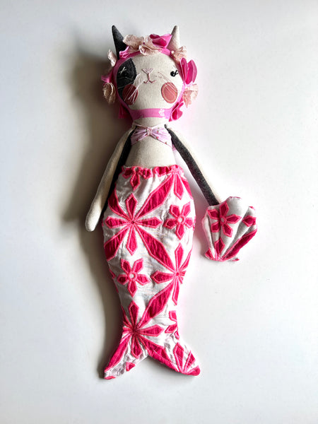 Bespoke Ocean Darling Kitty Art Doll Set // Coral Reef