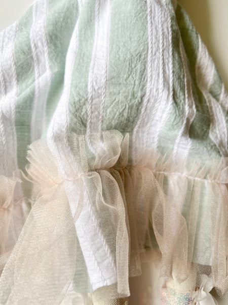 Wonder-Filled Attic Ghost// Blush & Mint Stripe