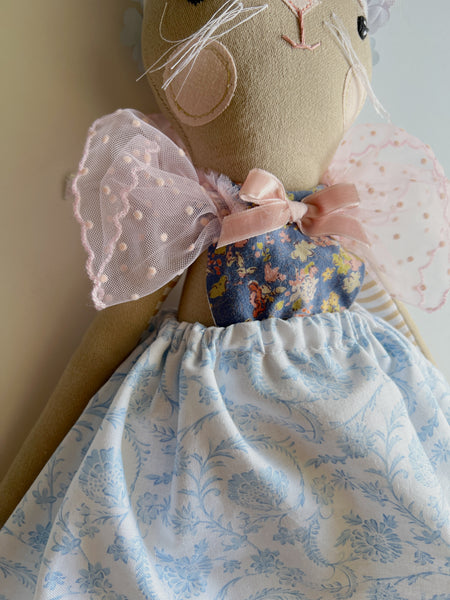 Wonder-Filled Garden Hare Bespoke Doll // Hydrangea Ruffle