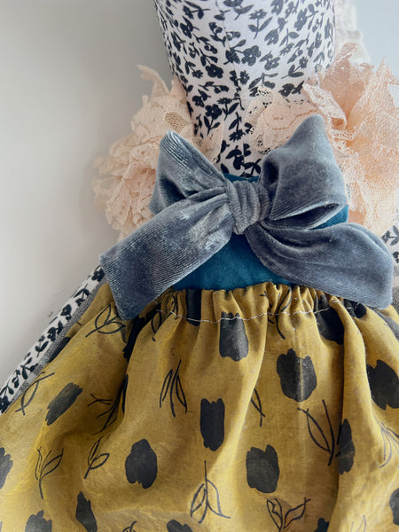 Wonder-Filled Bespoke Horse Doll // Chartreuse Mod Tulip