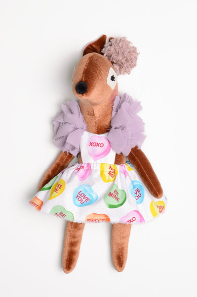 2025 Valentine Velvet Baby Deer // Conversation Heart