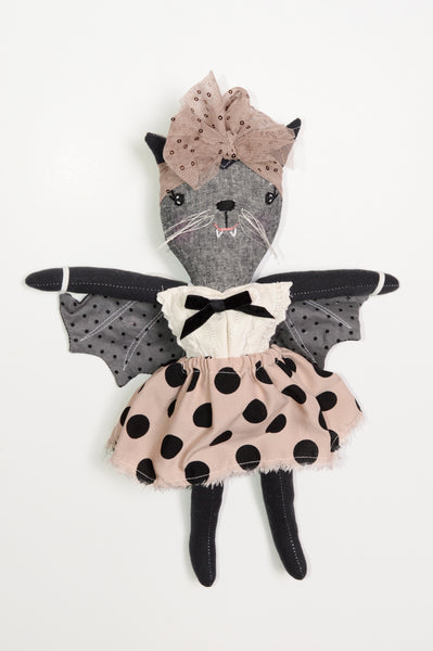 Scary Cute Baby Bat Doll // Polka Dot