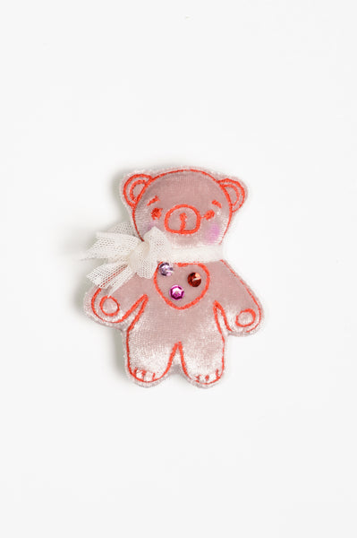 Valentine Velvet Pocket Teddy Bear