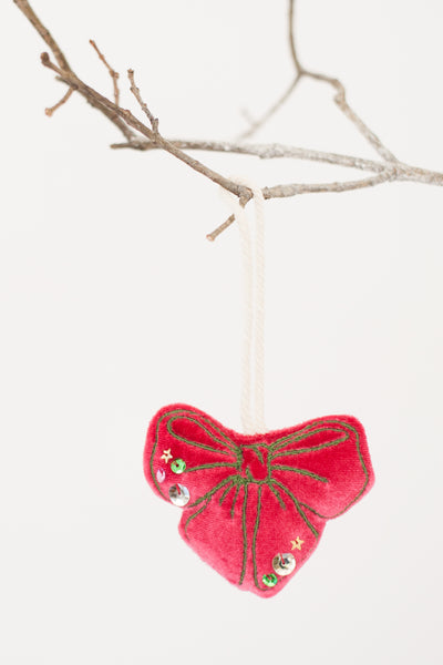 Velvet Bow Ornament